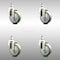 Service Caster 4 Inch 316SS Gray Polyurethane Wheel Swivel 12mm Threaded Stem Caster Set SCC-SS316TS20S414-PPUB-M1215-4 - alternate 1